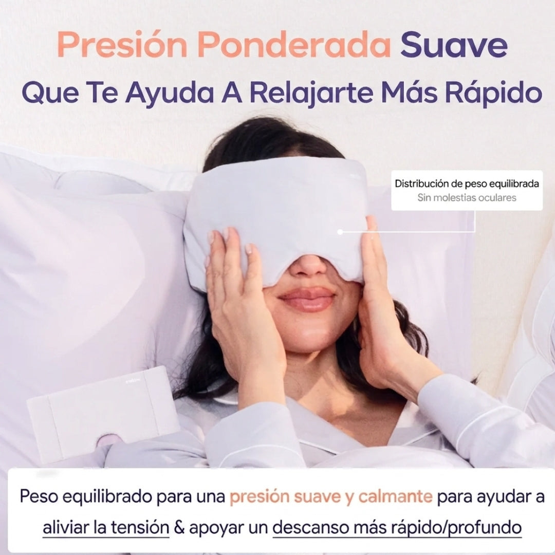 GraviSleep – Antifaz con Peso Terapéutico Micro-Presión